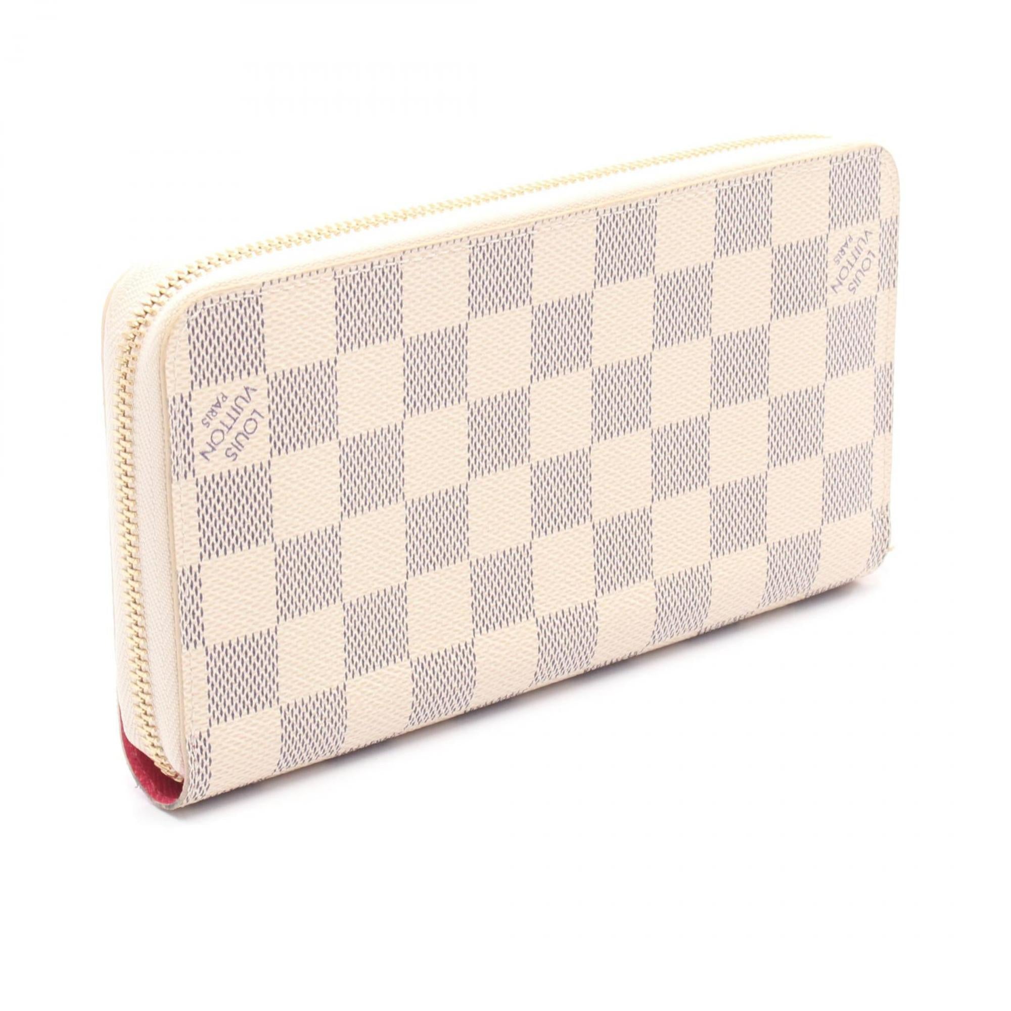 Louis Vuitton Multicolor Multi-Color White Pvc Damier Azur Long Wallet