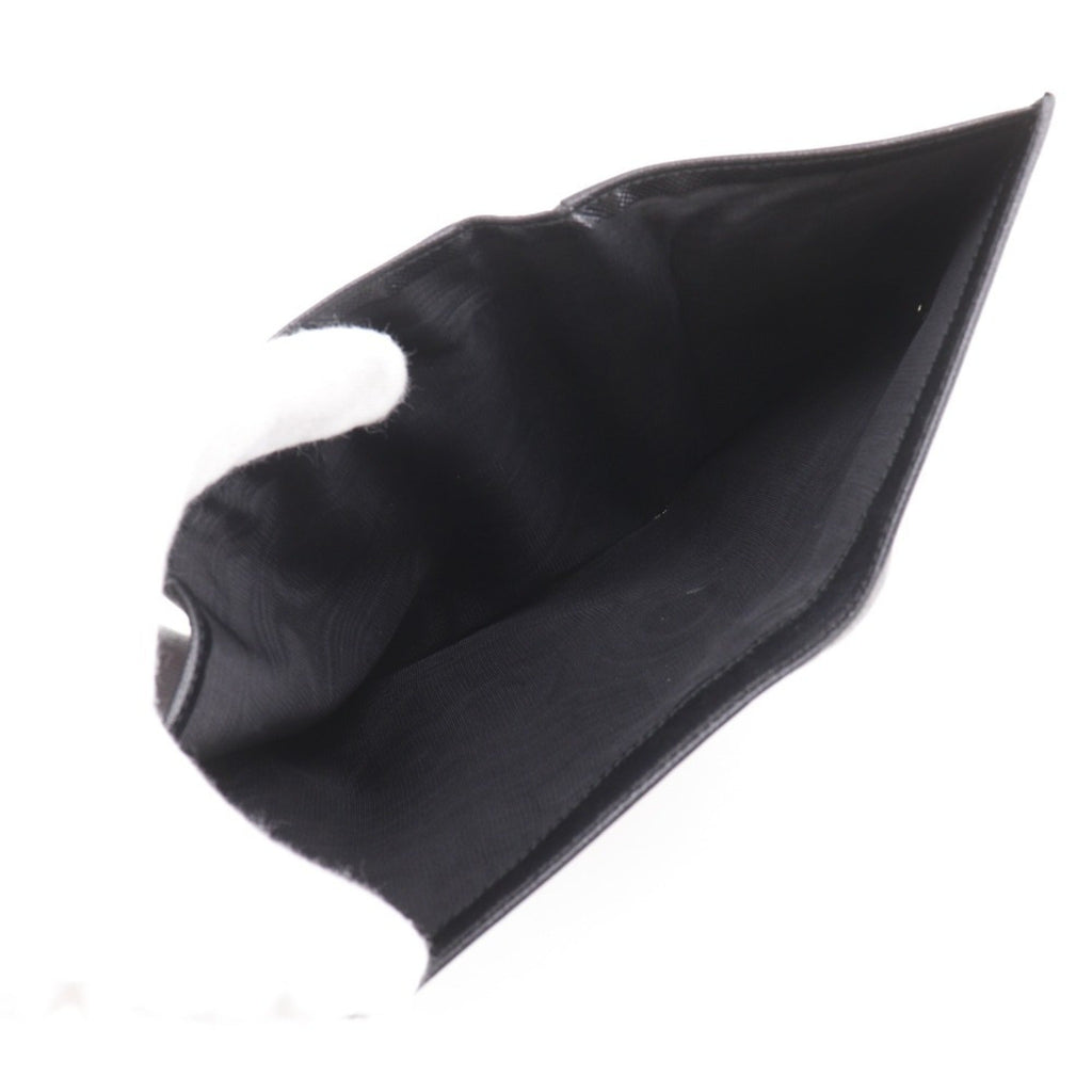 Prada Black Nero Saffiano Triangle Wallet (Bi-Fold)