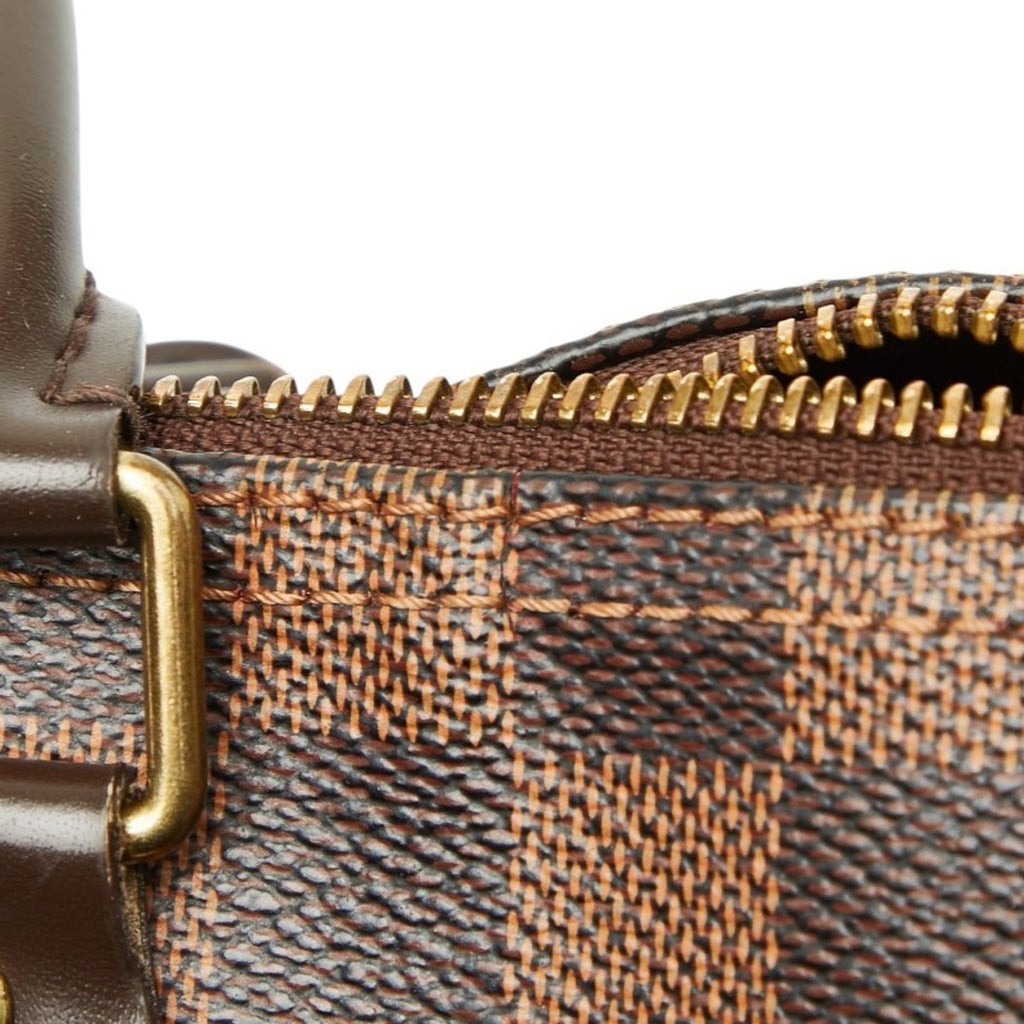 Louis Vuitton Damier Brown Damier Canvas Ebene Damier Canvas Boston Bag Handbag