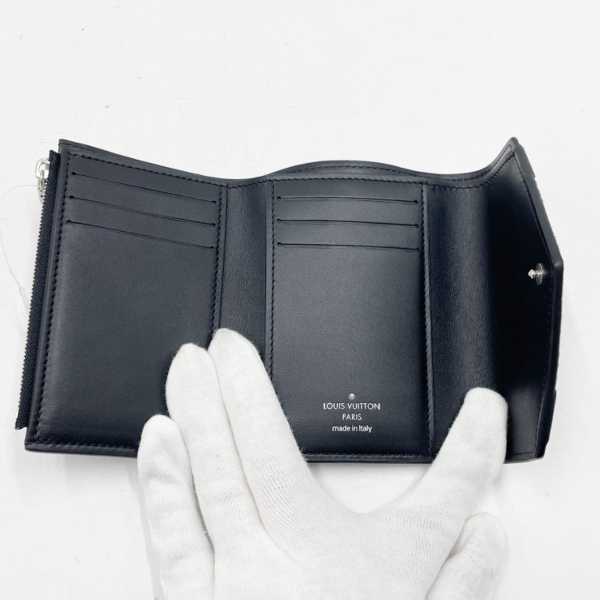 Louis Vuitton Brown Pvc Cuir Ombre Leather Wallet (Tri-Fold)