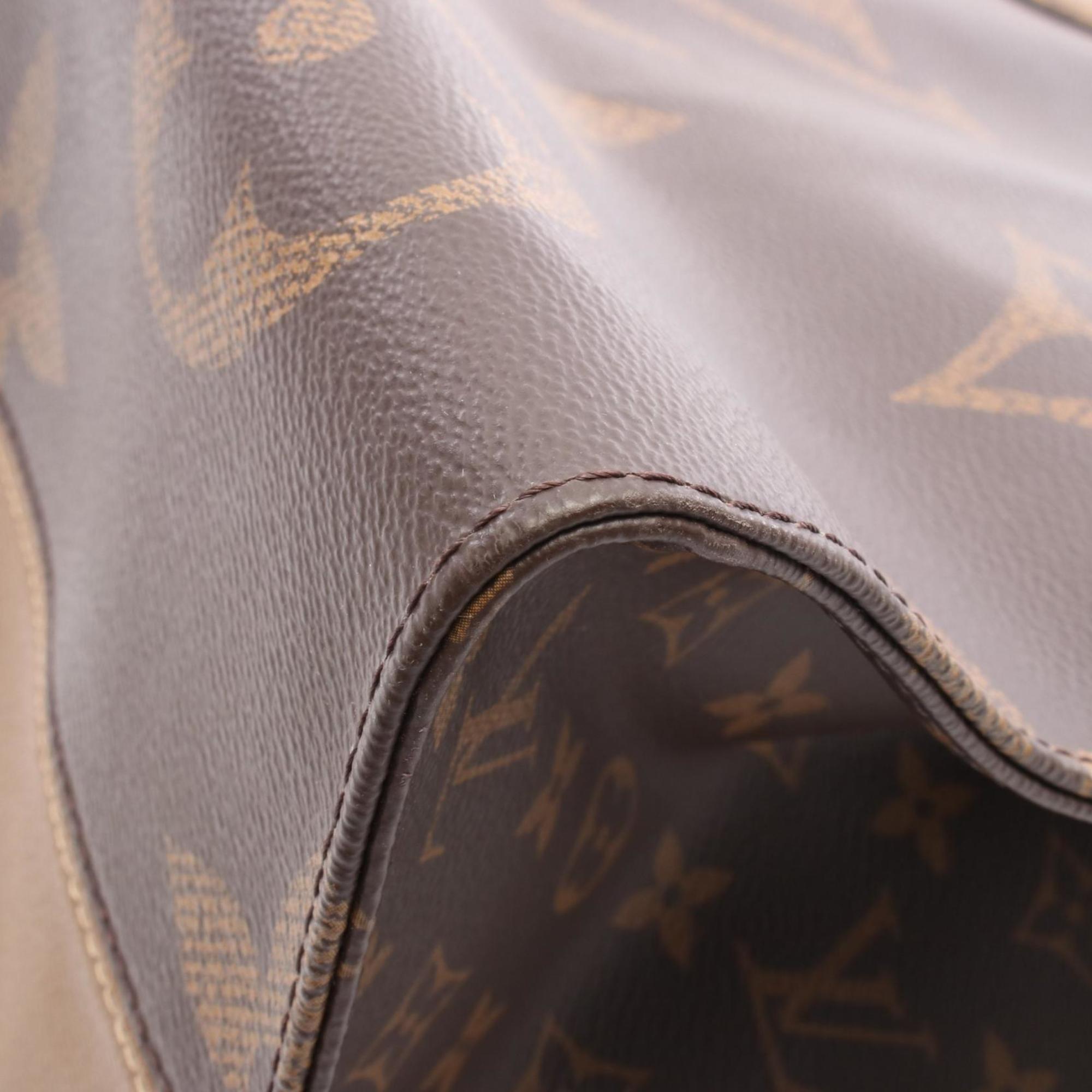 Louis Vuitton Brown Coated Canvas Monogram Reverse Pvc Leather Shoulder Bag