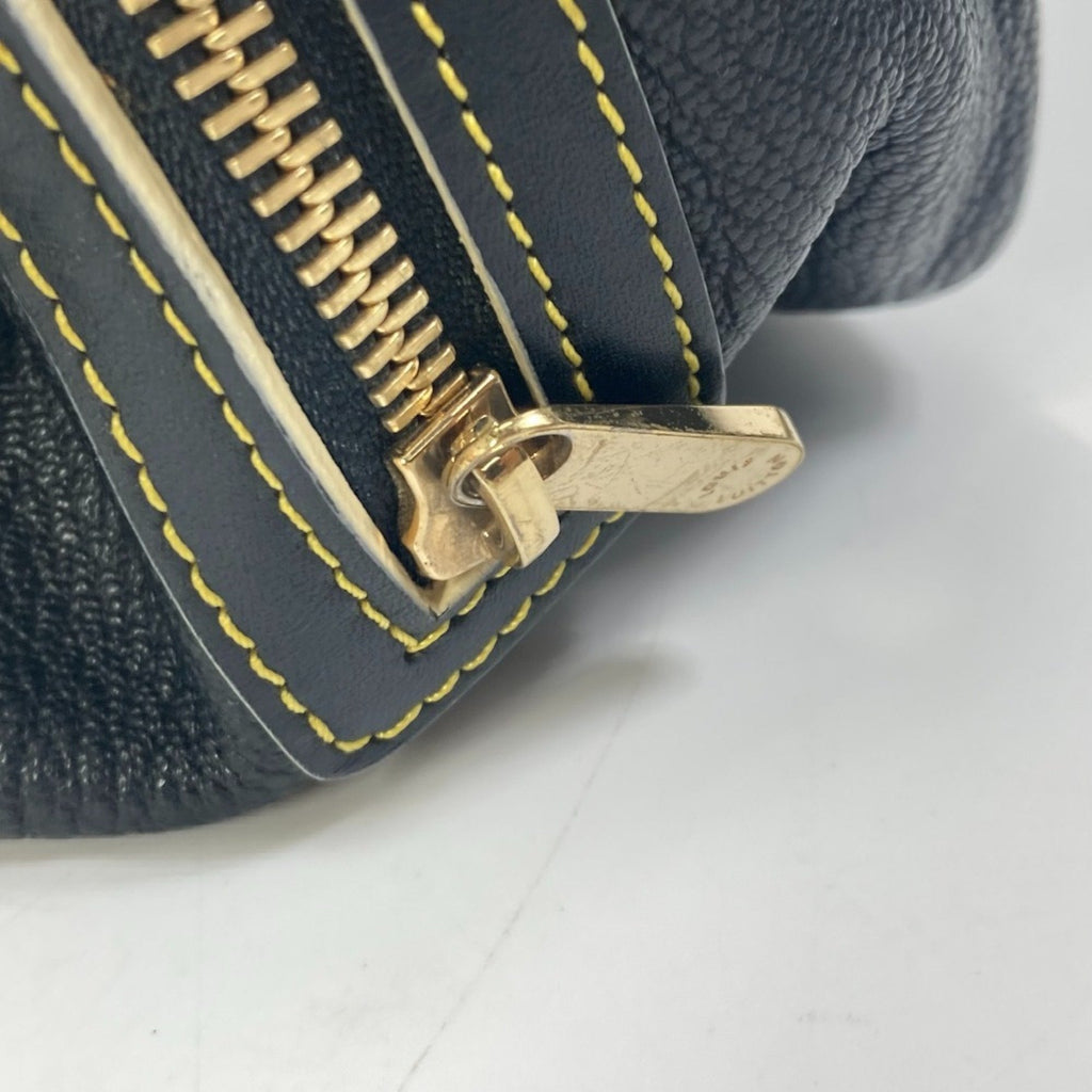 Louis Vuitton Black Noir Suhali Leather Handbag