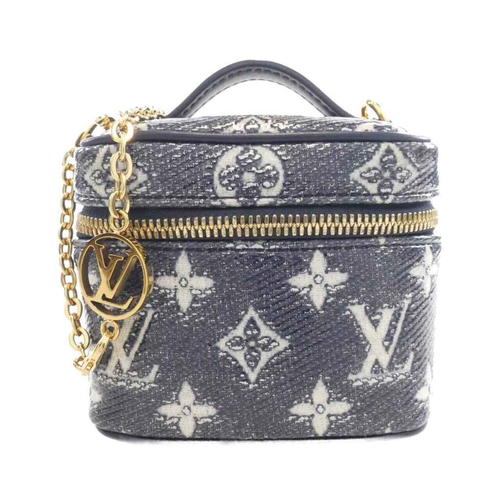 Louis Vuitton Navy White Cotton Shoulder Bag