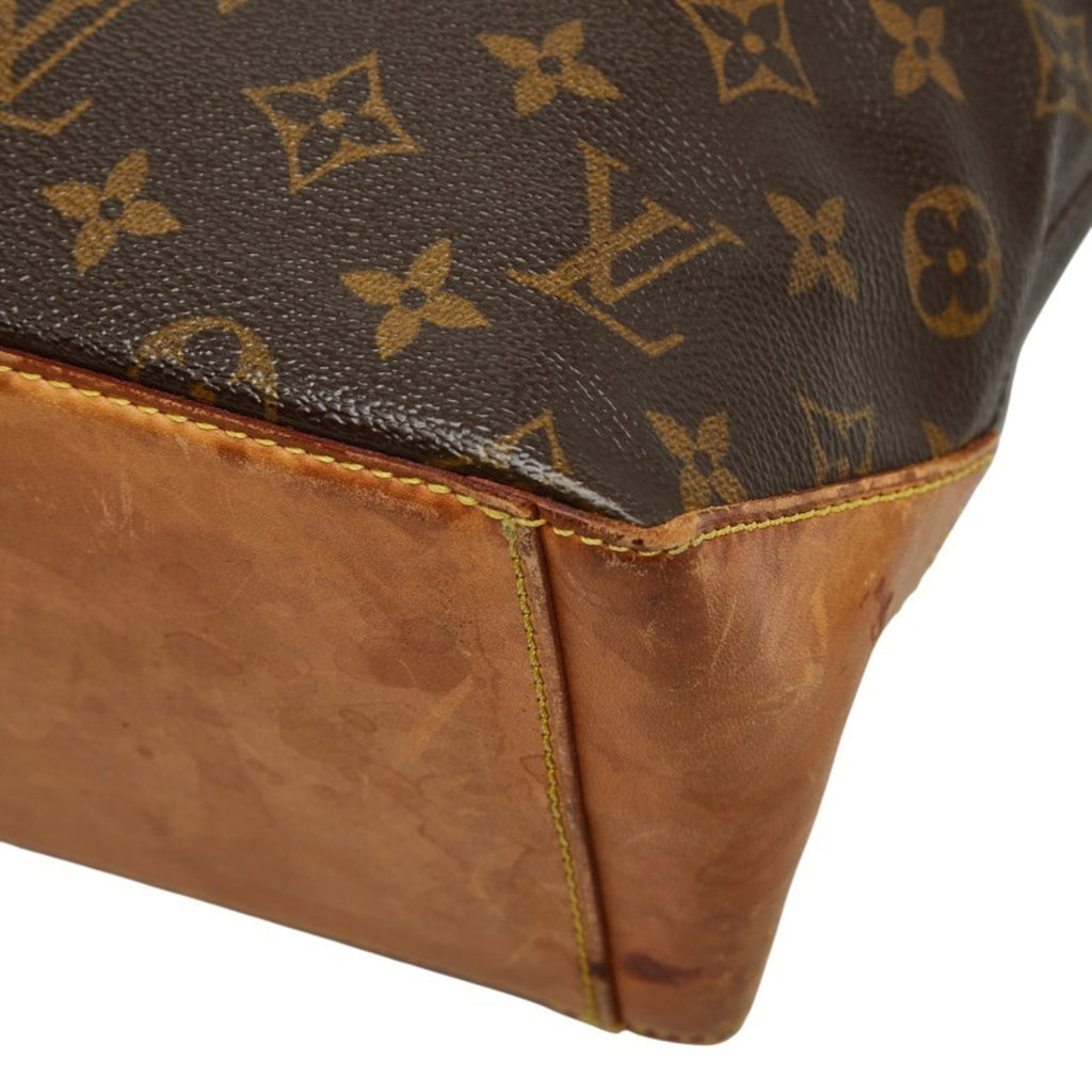 Louis Vuitton Brown Pvc Leather Shoulder Bag Tote Bag