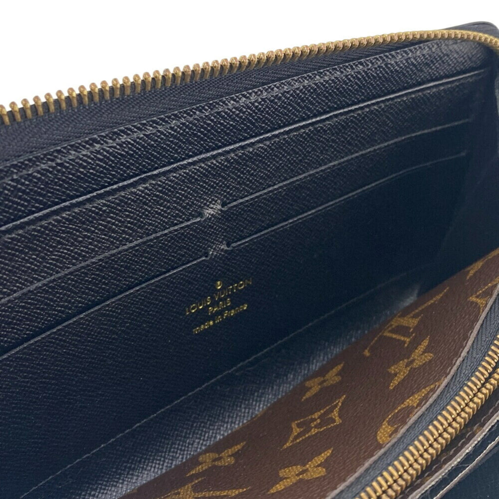 Louis Vuitton Monogram Black Brown Monogram Monogram Long Wallet