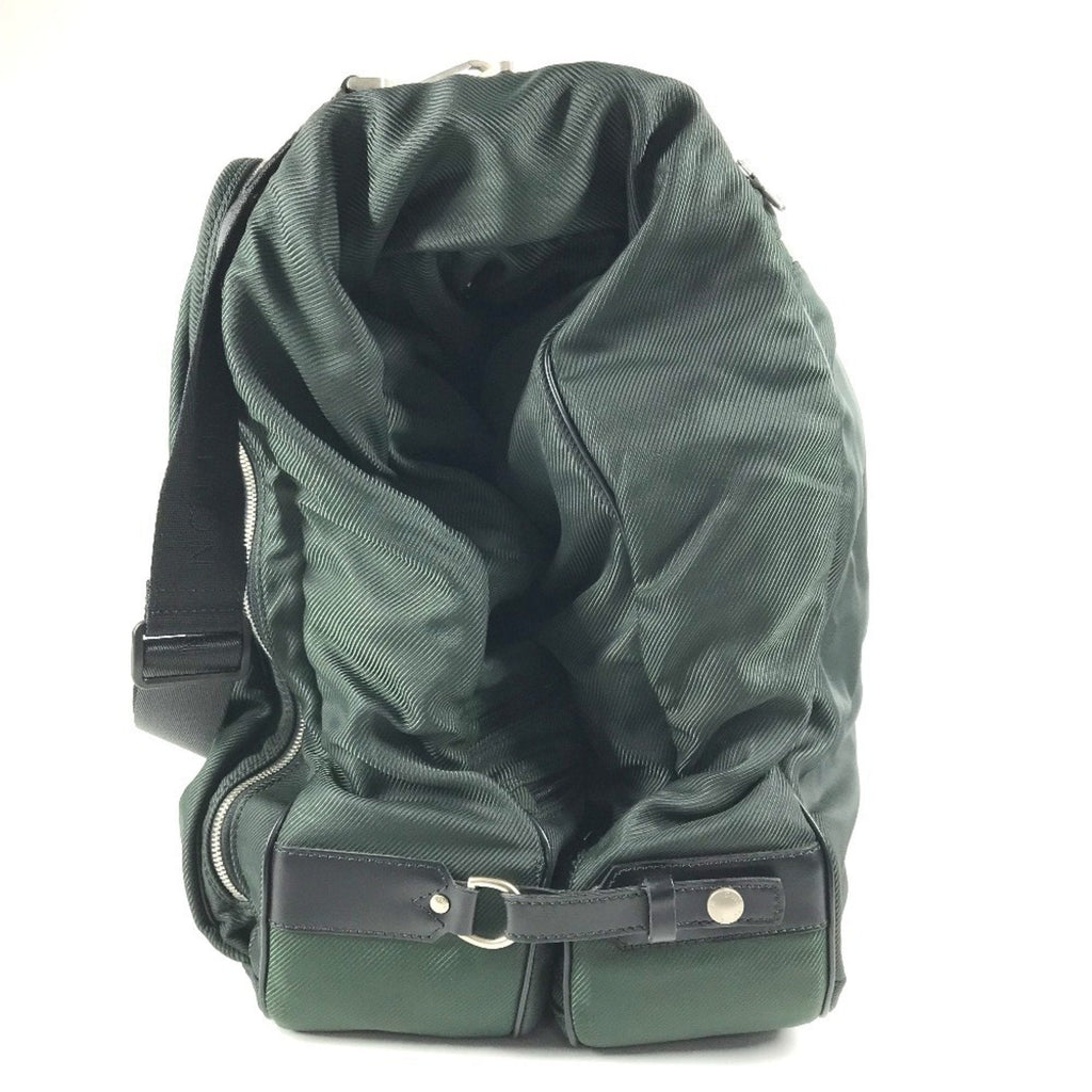 Louis Vuitton Black Episea Galle Khaki Taiga Leather Boston Bag Garment Case Handbag Shoulder Bag
