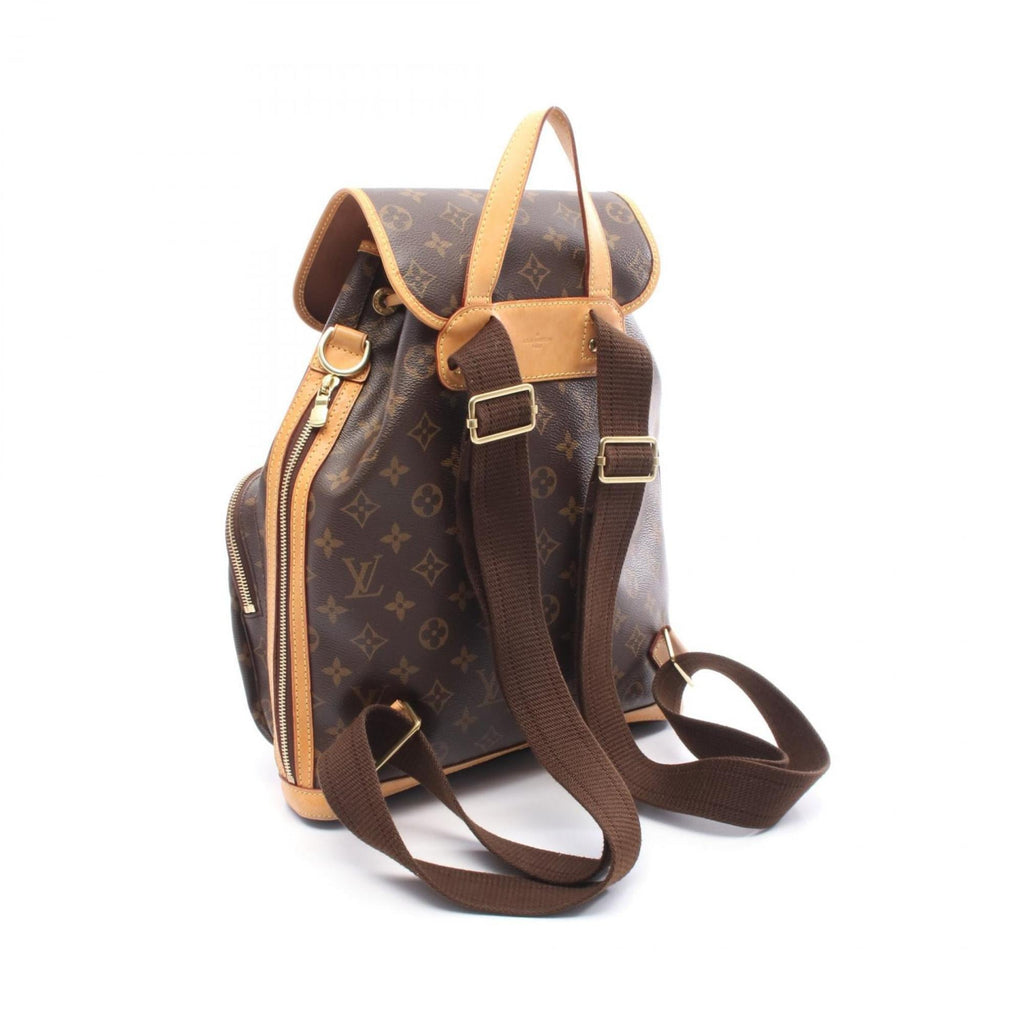 Louis Vuitton Brown Coated Canvas Leather Backpack