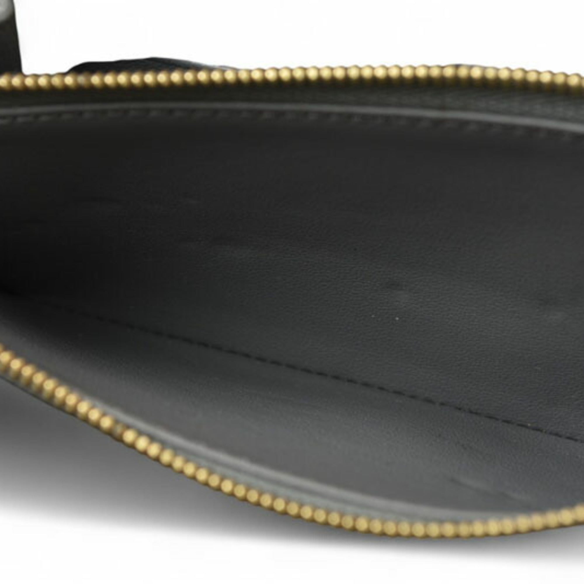 Celine Gray Leather Long Wallet (Bi-Fold)