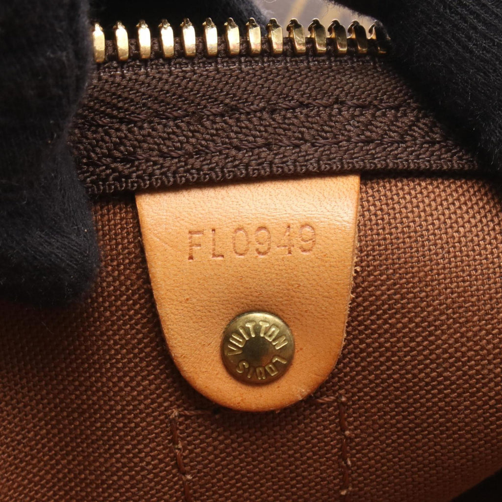 Louis Vuitton Brown Coated Canvas Leather Boston Bag