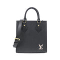 Louis Vuitton Black Leather Handbag