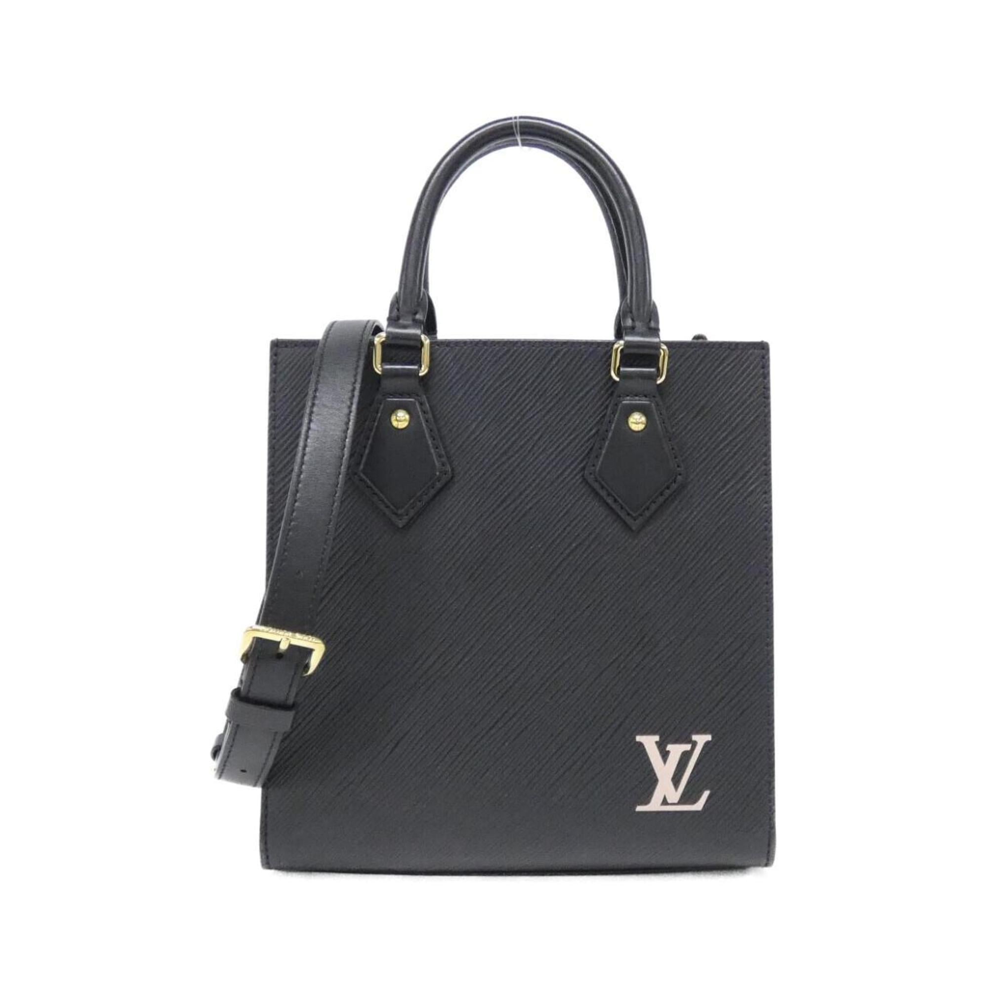 Louis Vuitton Black Leather Handbag