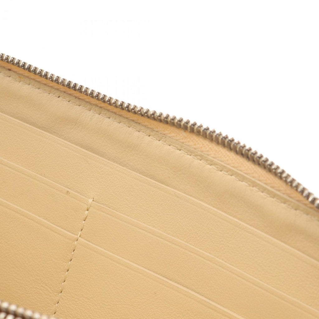 Bottega Veneta Beige Leather Long Wallet (Bi-Fold)
