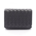 Bottega Veneta Black Intrecciato Wallet (Tri-Fold)