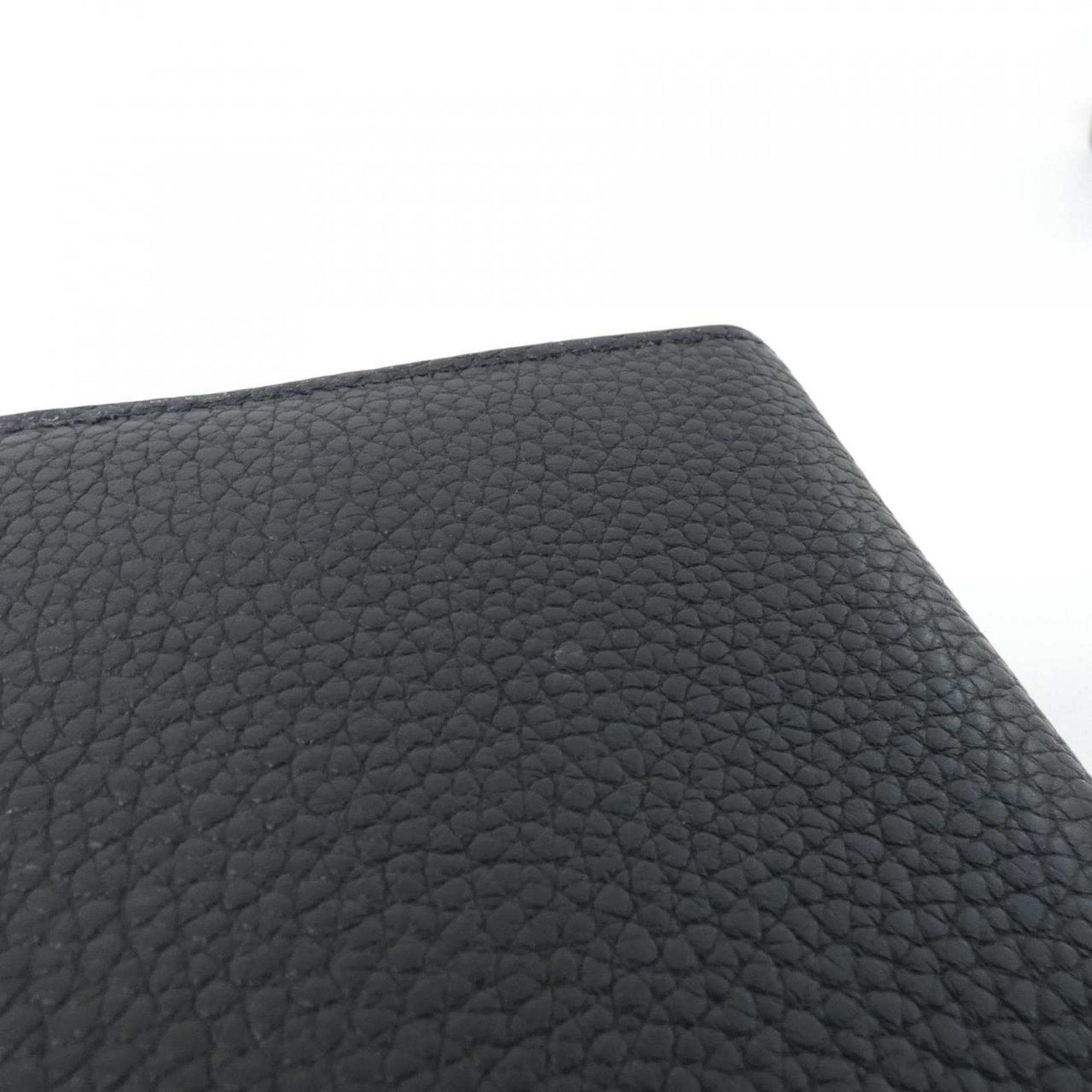 Louis Vuitton Black Leather Long Wallet