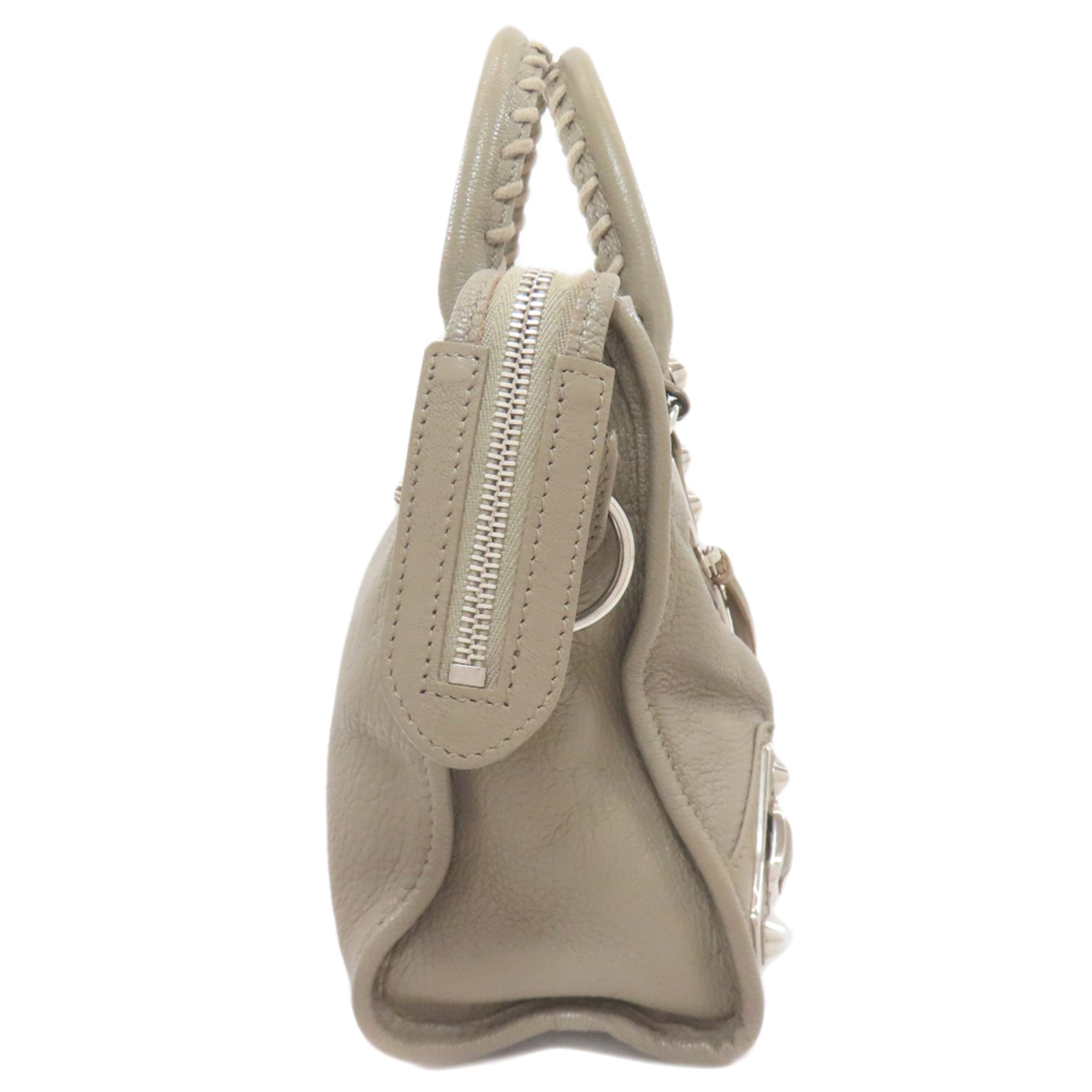 Balenciaga Gray Leather Hand