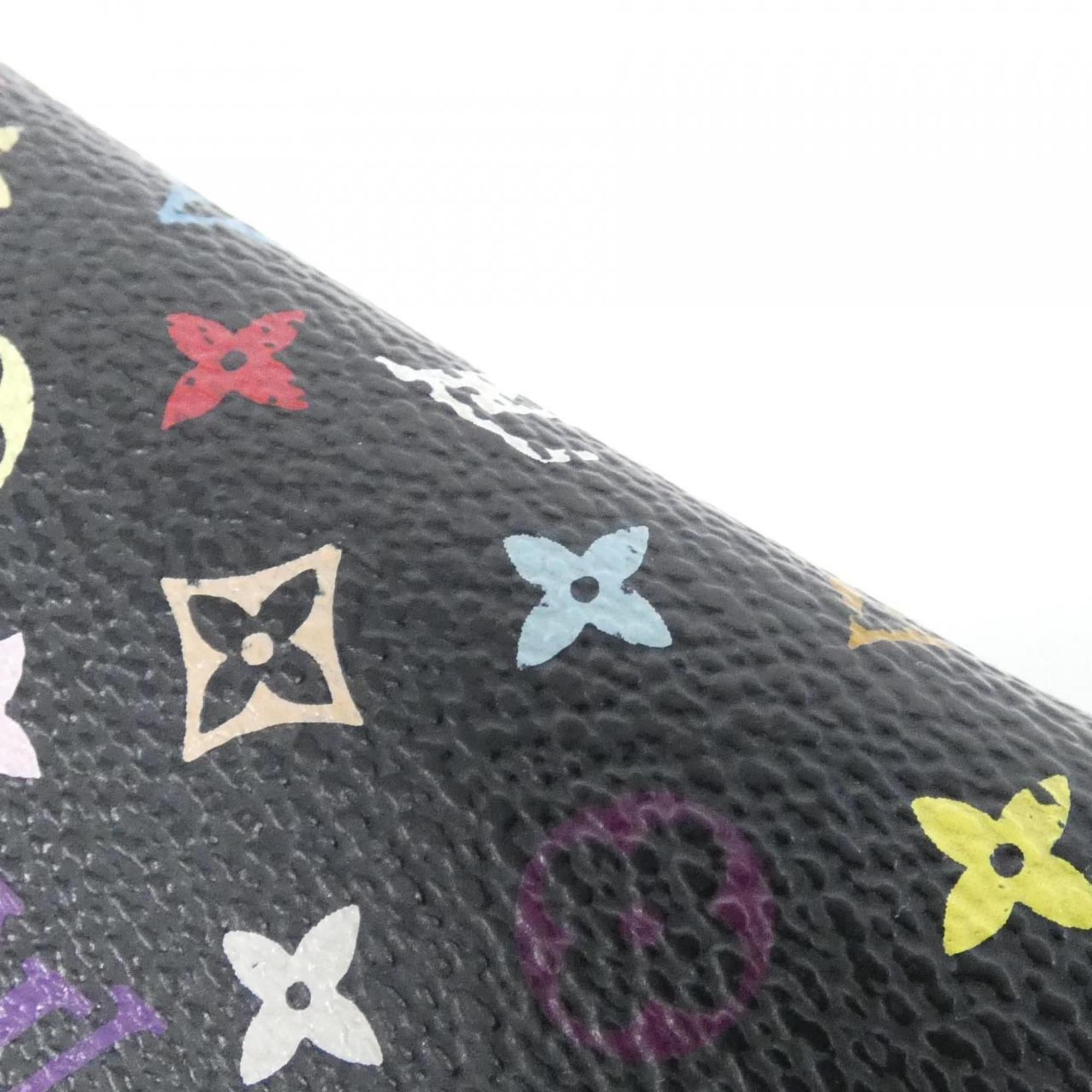 Louis Vuitton Black Grenade Multi-Color Coated Canvas Long Wallet
