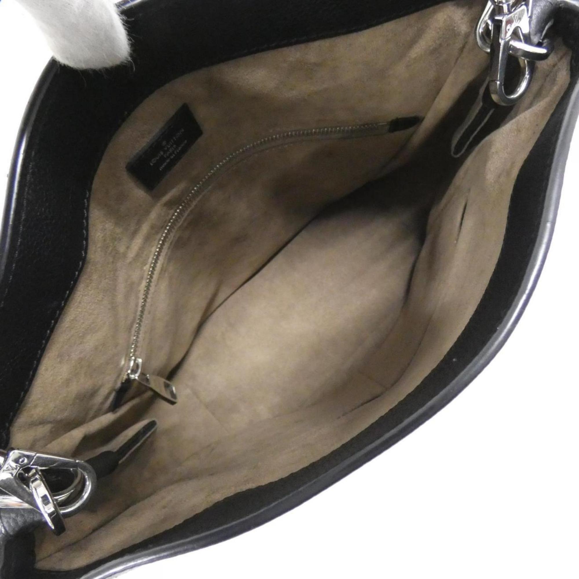 Louis Vuitton Black Leather Shoulder Bag