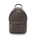 Louis Vuitton Black Brown Coated Canvas Leather Backpack