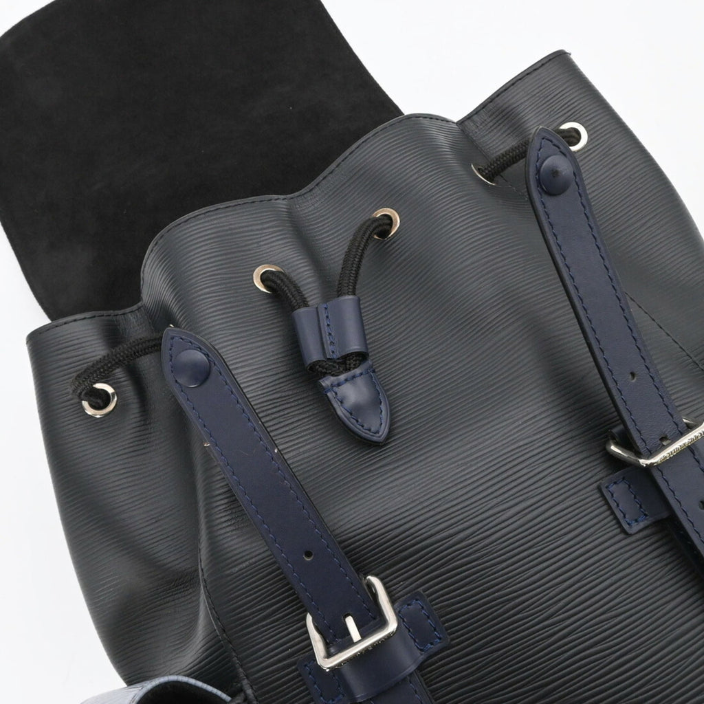 Louis Vuitton Black Blue Gray Monogram Eclipse Monogram Eclipse Epi Leather Backpack
