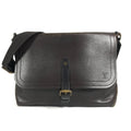 Louis Vuitton Brown Coffee Utah Leather Messenger Bag Shoulder Bag