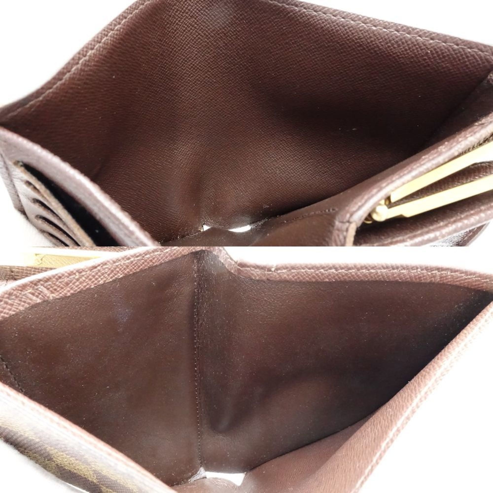 Louis Vuitton Damier Damier Canvas Ebene Damier Canvas Wallet