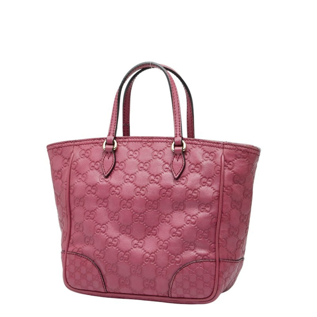 Gucci Purple Leather Handbag Shoulder Bag (Pre-Owned)