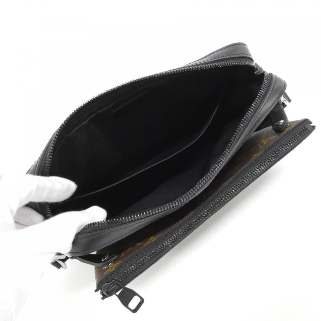 Louis Vuitton Dark Brown Marron Coated Canvas Shoulder Bag