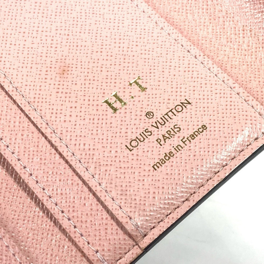 Louis Vuitton Monogram Brown Pink Rose Ballerine Monogram Wallet (Tri-Fold)
