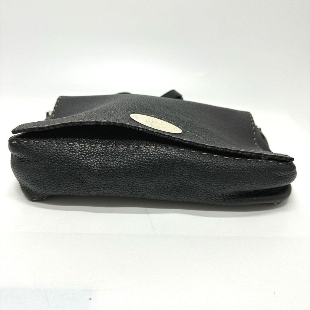 Fendi Black Leather Shoulder Bag