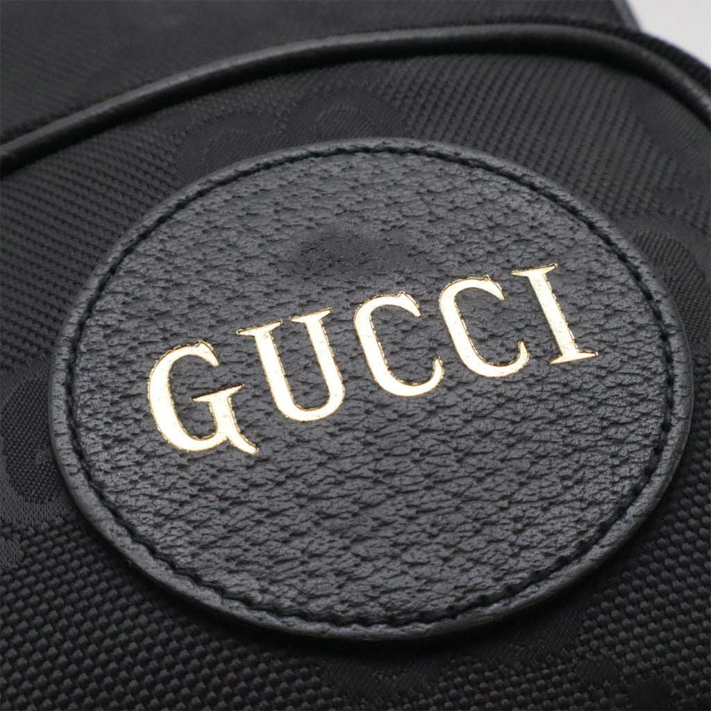 Gucci Black Nylon Canvas Leather Pochette Shoulder Bag (Pre-Owned)