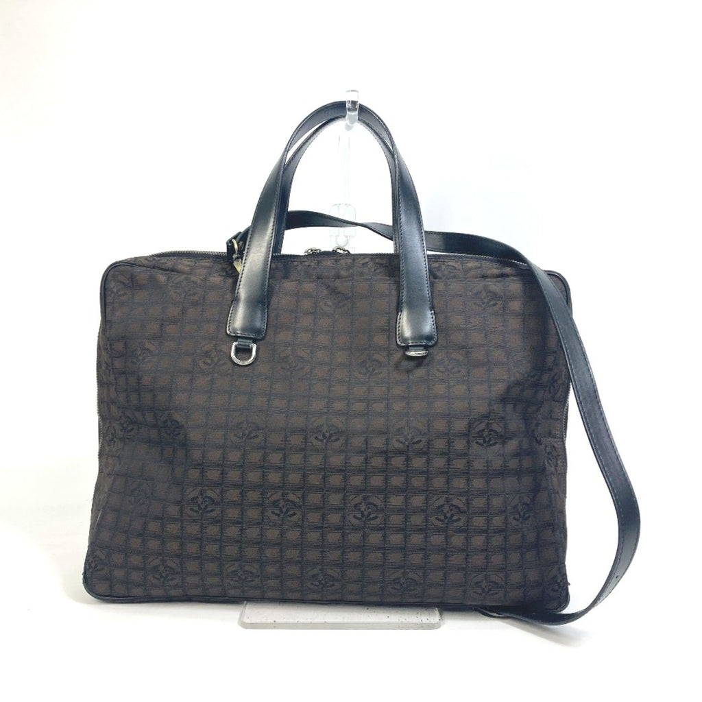 Chanel Brown Cloth Briefcase