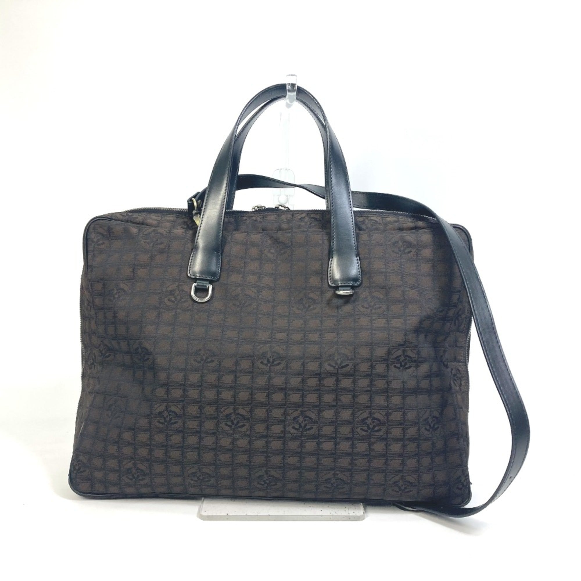 Chanel Brown Cloth Briefcase