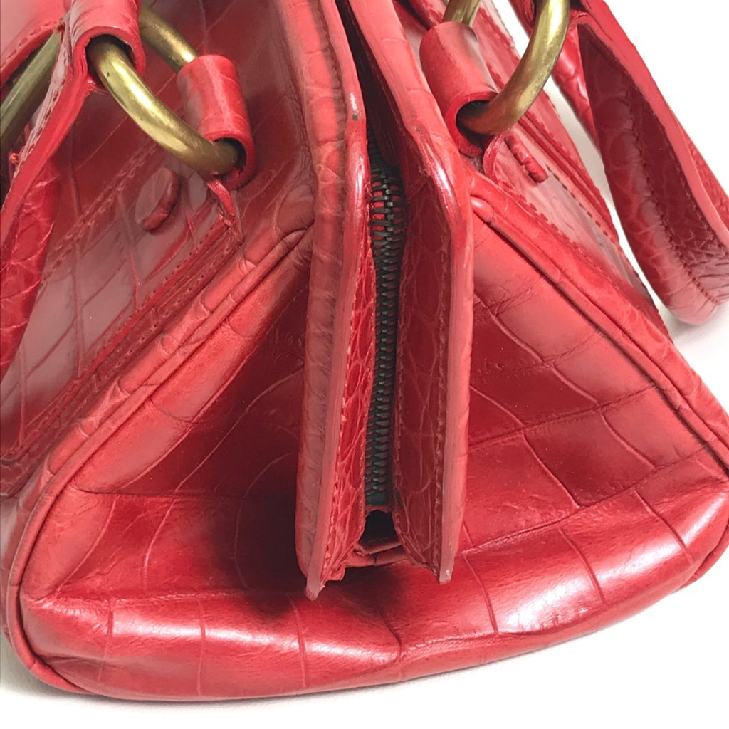 Celine Red Leather Handbag