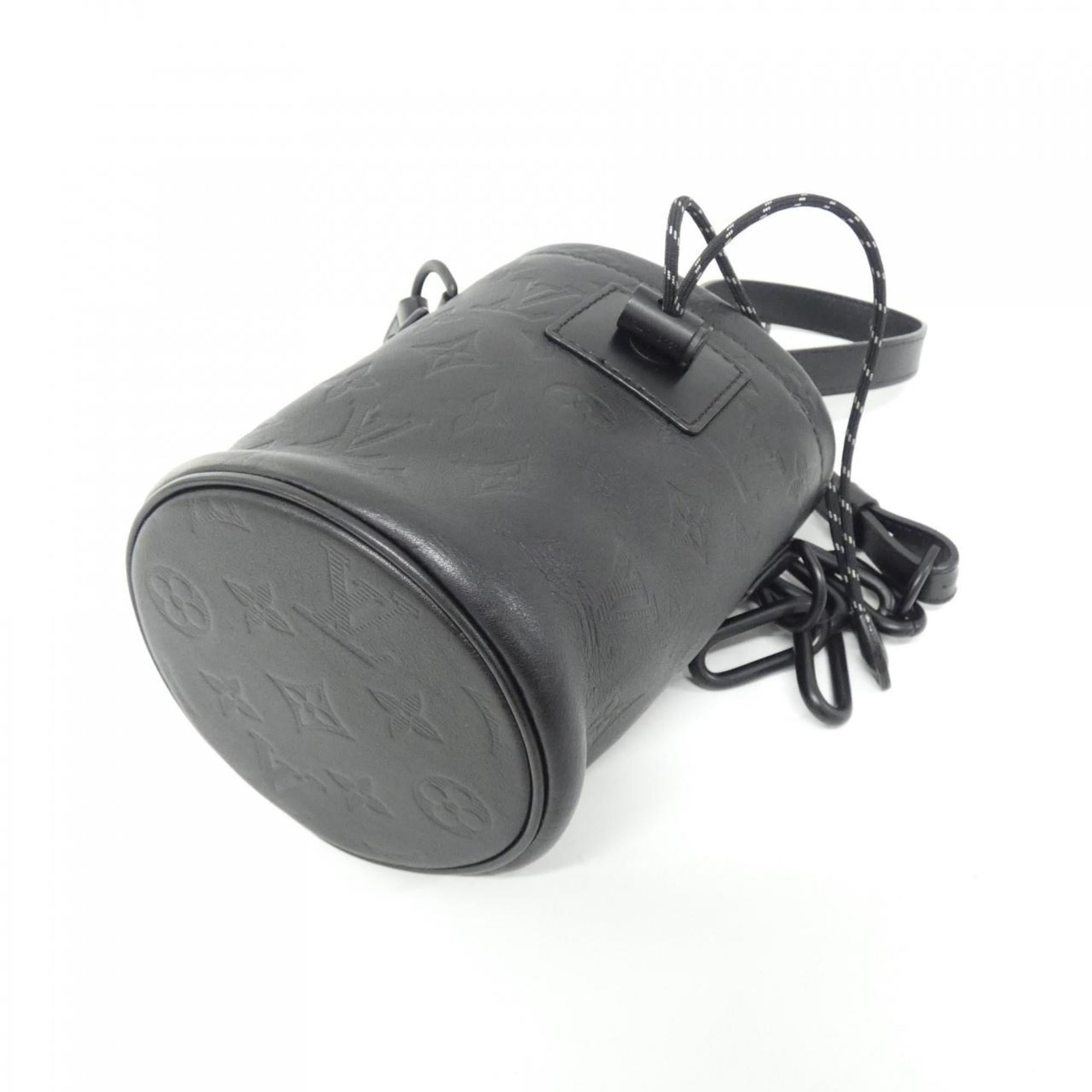 Louis Vuitton Black Leather Shoulder Bag