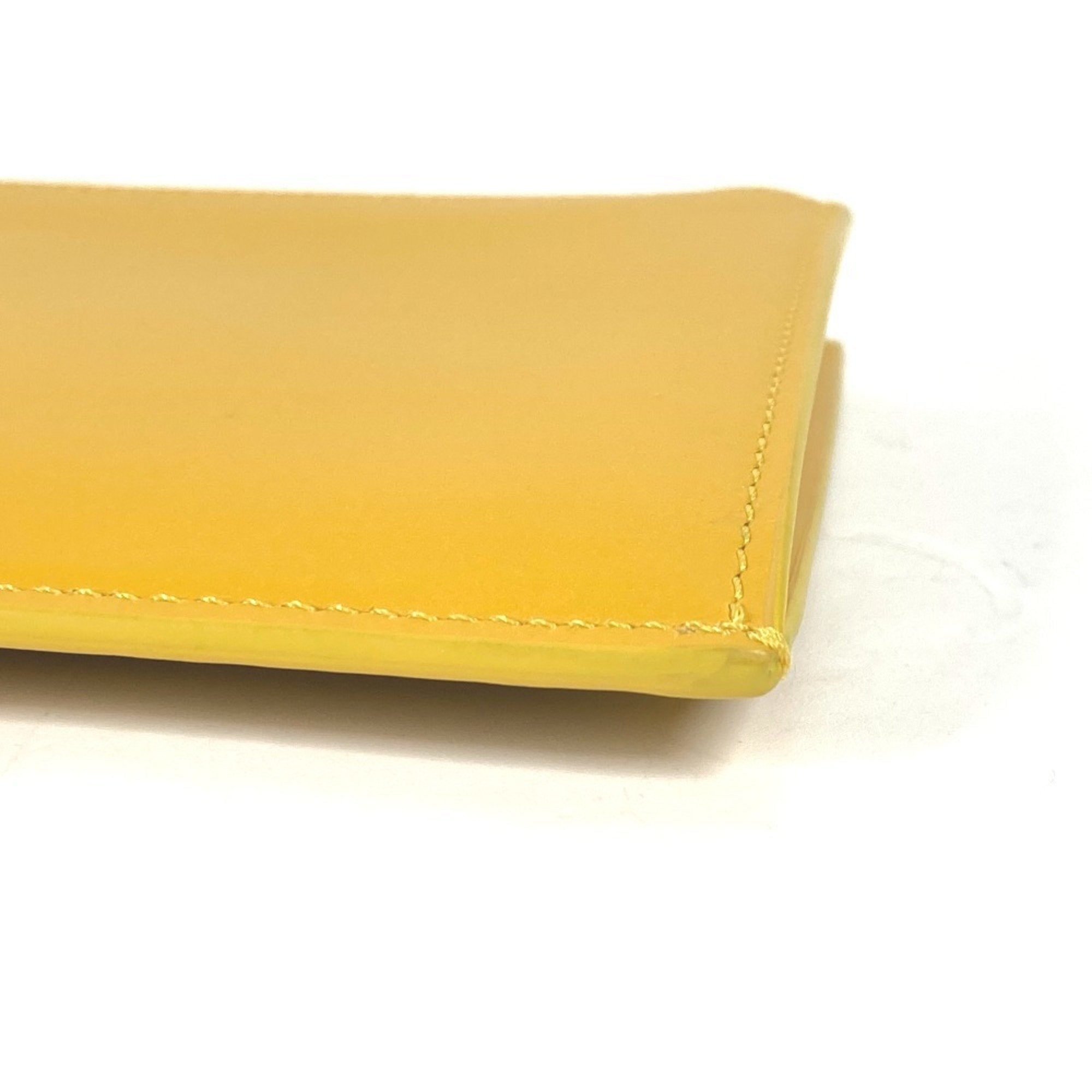 Fendi Yellow Leather Clutch Bag Pouch