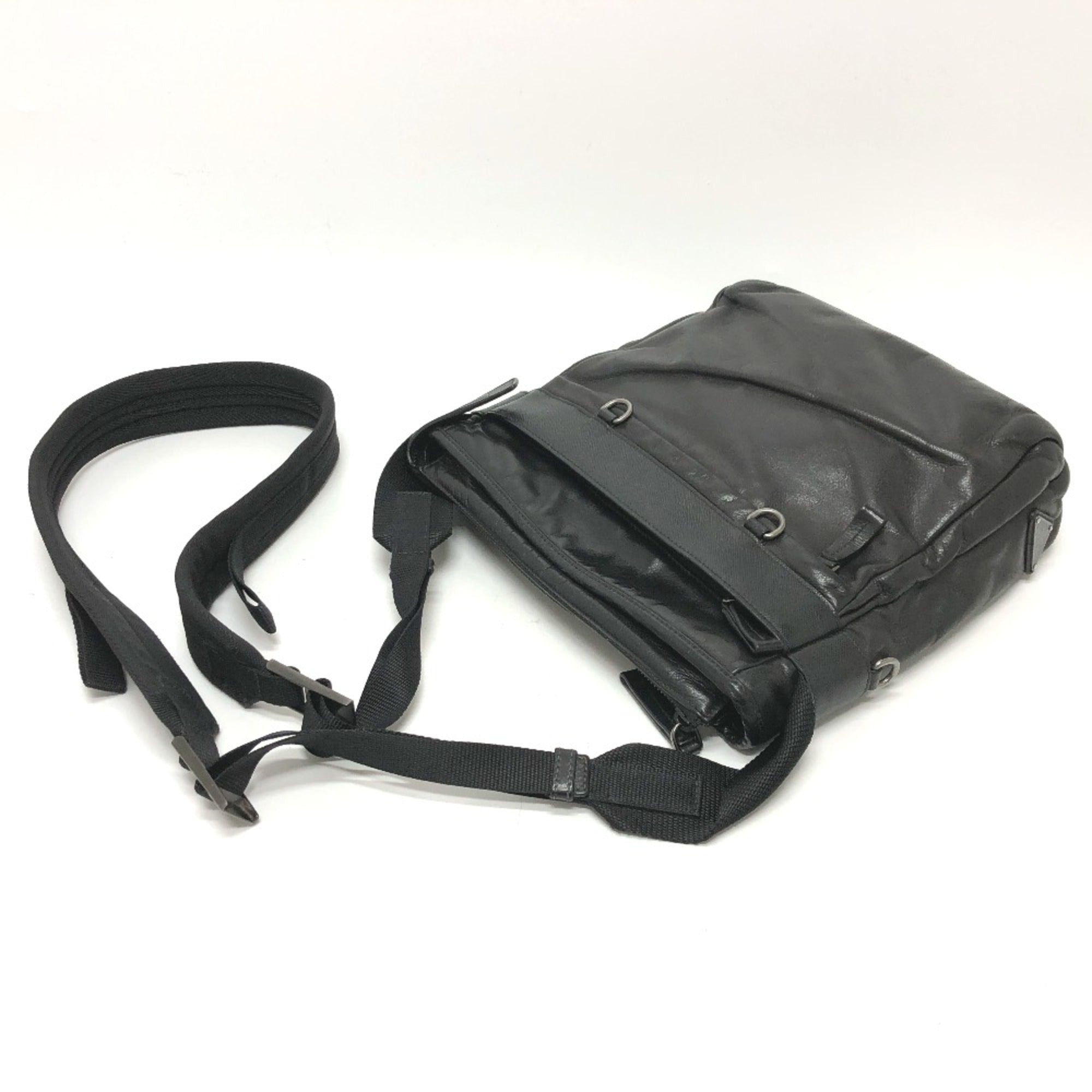 Prada Black Leather Shoulder Bag