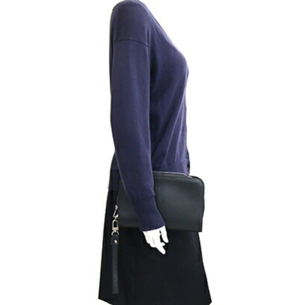 Louis Vuitton Ardoise Black Taiga Leather Clutch Bag