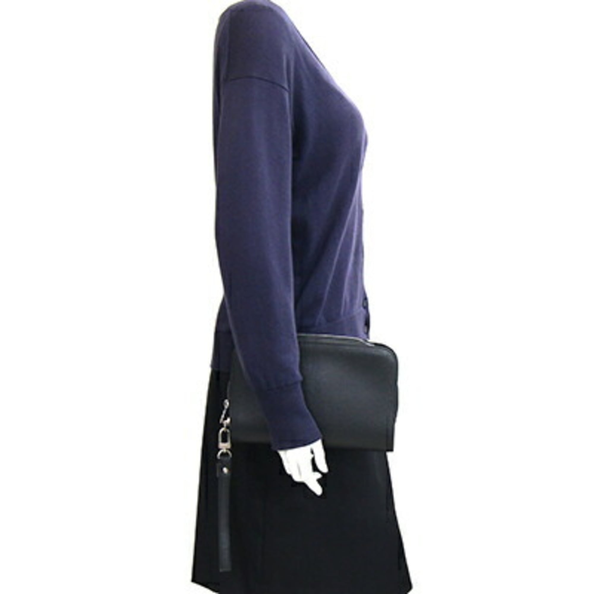 Louis Vuitton Ardoise Black Taiga Leather Clutch Bag