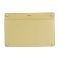 Fendi Cream Yellow Leather Pouch