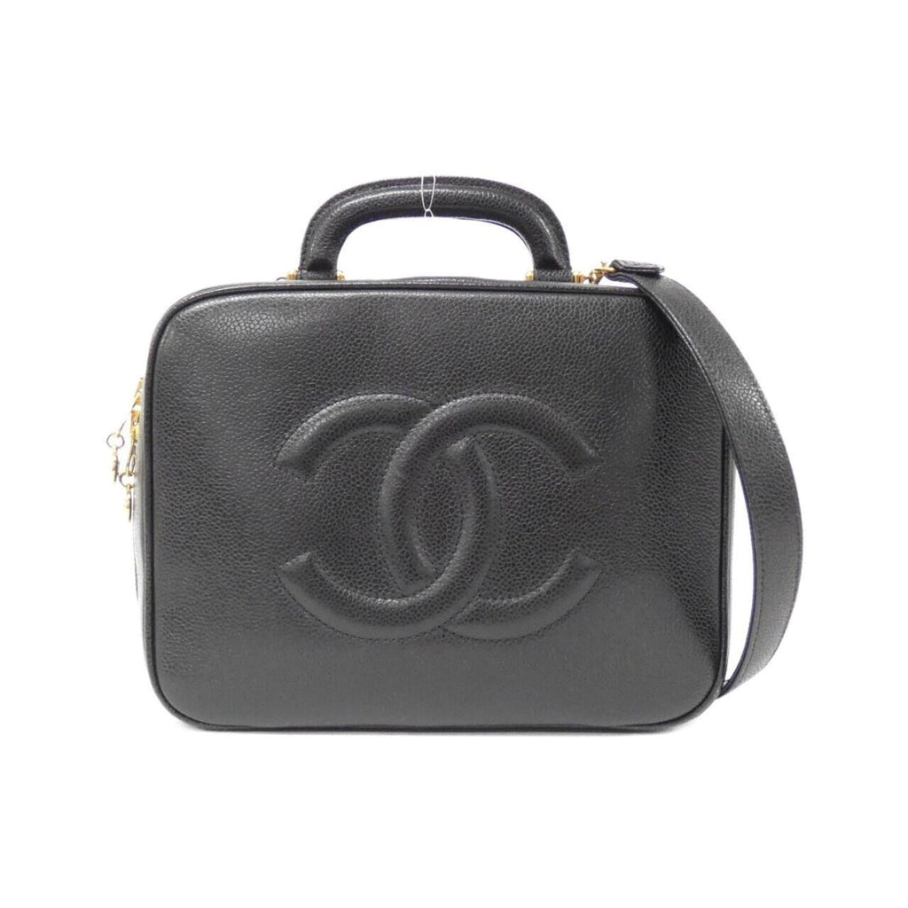 Chanel Black Caviar Leather Handbag