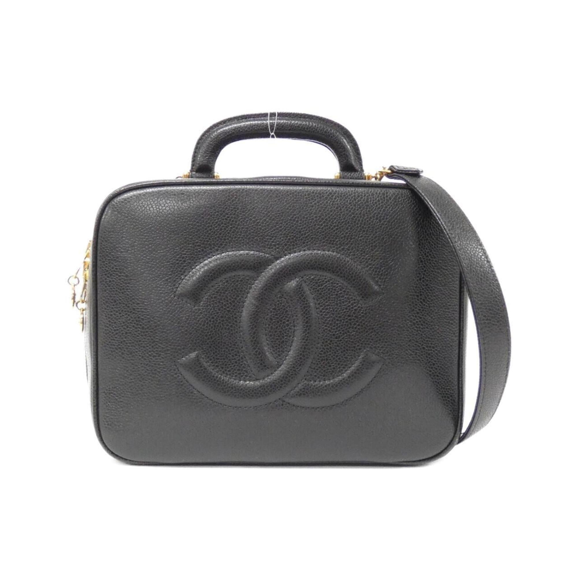 Chanel Black Caviar Leather Handbag