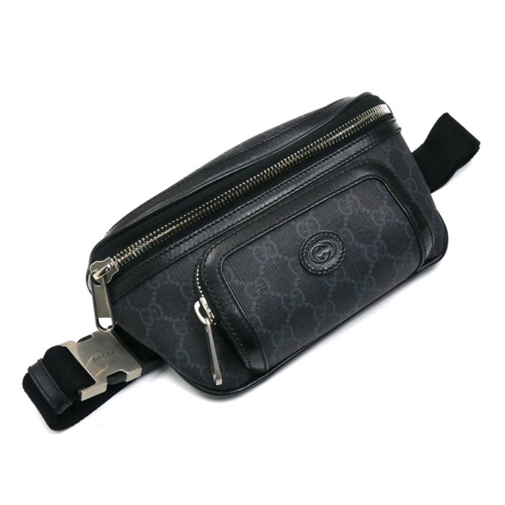 Gucci Black Gg Supreme Fanny Pack (Pre-Owned)