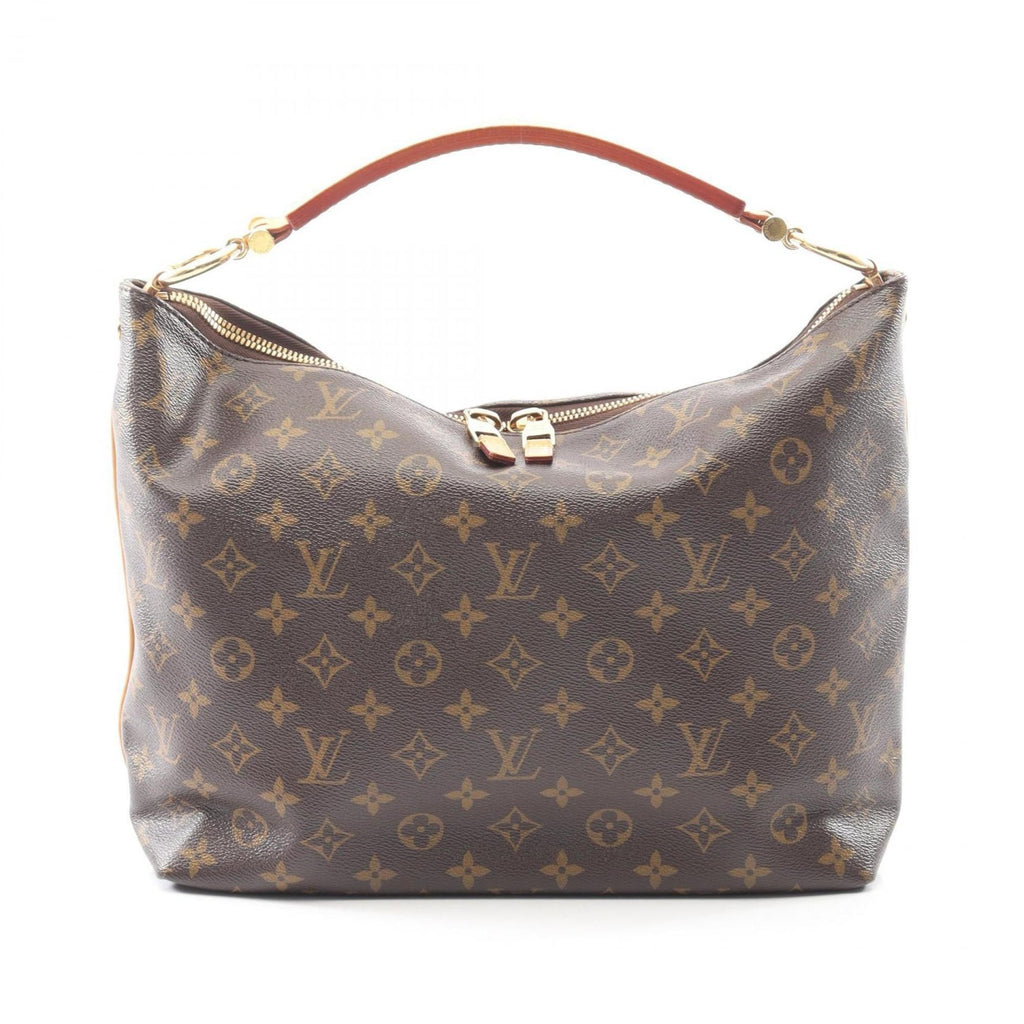 Louis Vuitton Monogram Brown Coated Canvas Leather Shoulder Bag
