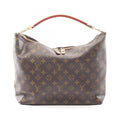 Louis Vuitton Monogram Brown Coated Canvas Leather Shoulder Bag