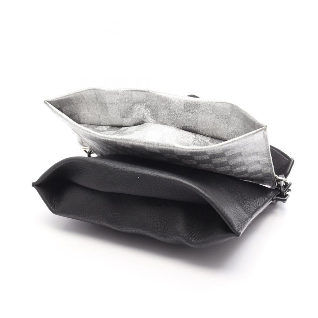 Louis Vuitton Black Silver Leather Shoulder Bag