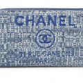 Chanel Blue Tweed Wallet (Bi-Fold)
