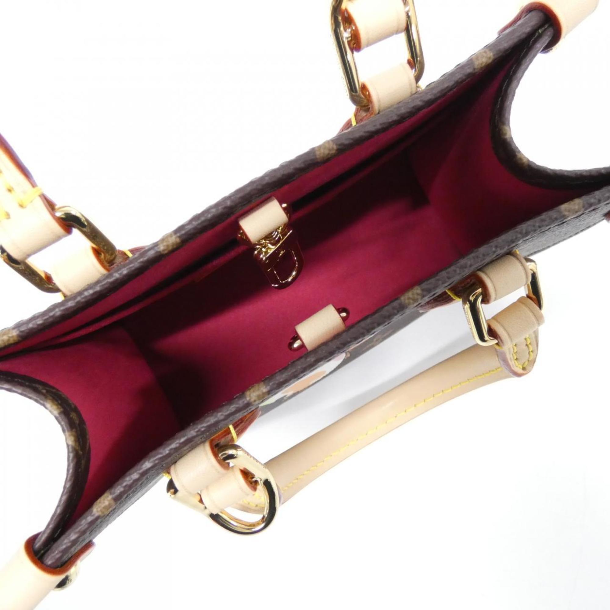 Louis Vuitton Marron Coated Canvas Handbag Shoulder Bag