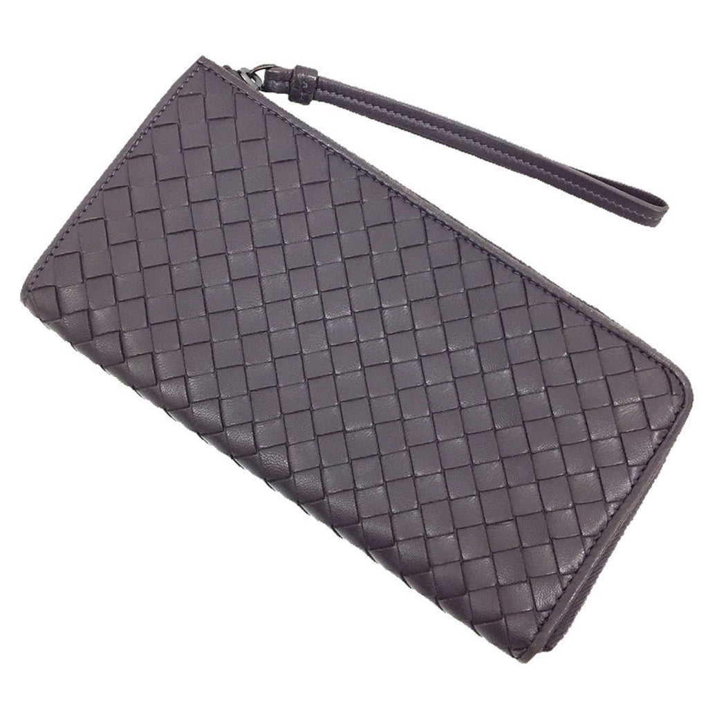 Bottega Veneta Brown Leather Long Wallet (Bi-Fold)