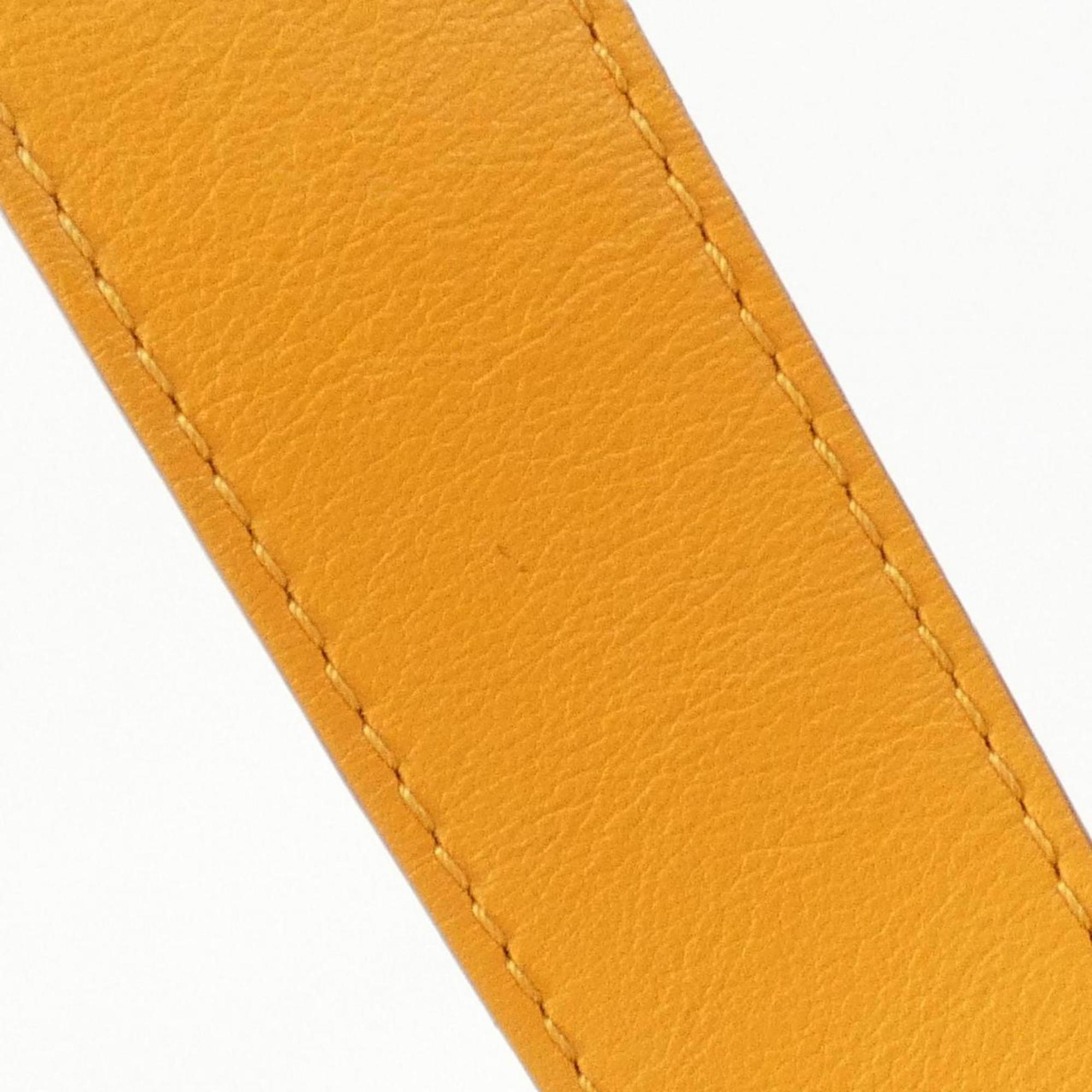 Louis Vuitton Gold Orange Leather Handbag