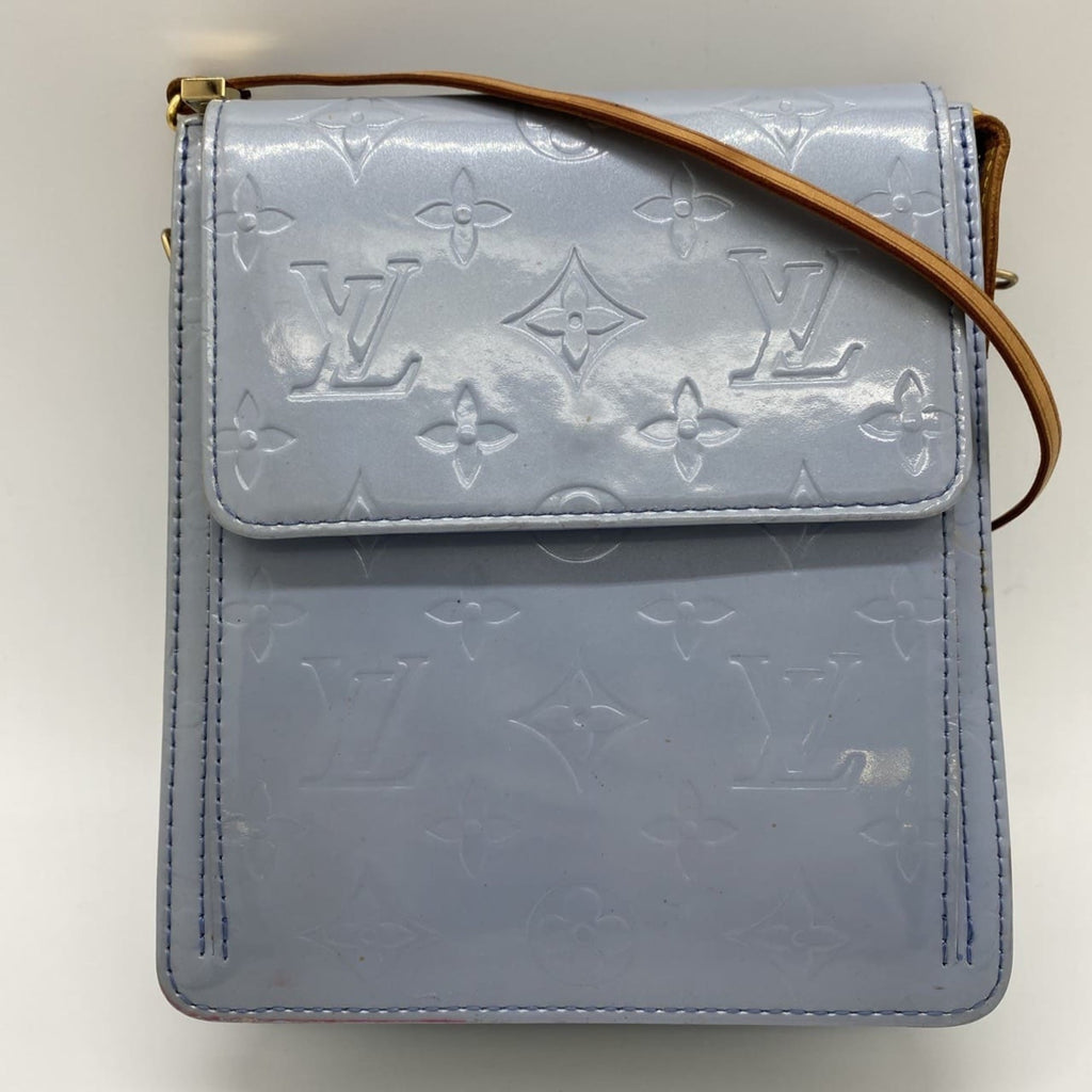 Louis Vuitton Blue Monogram Vernis Pochette Shoulder Bag